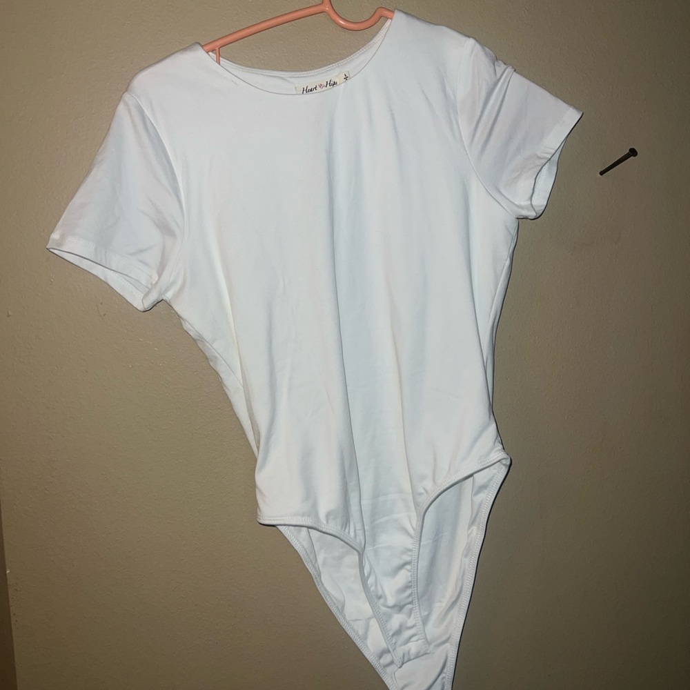 White Short Sleeve Bodysuit